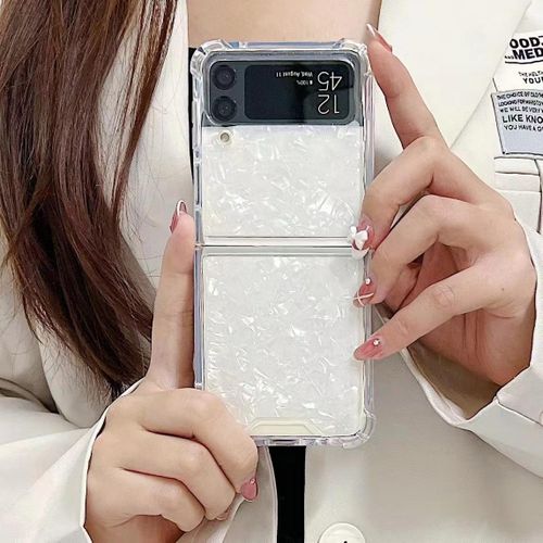 Applicable to Samsung Z Flip 4 Fold Stack Phone Case Galaxy Z Flip 3 Shell Pattern Drop-Resistant Protective Case