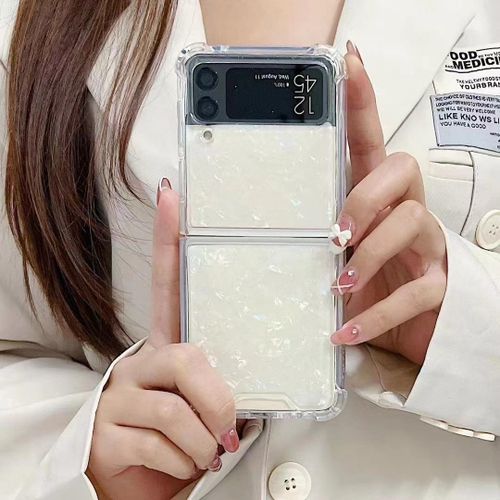 Applicable to Samsung Z Flip 4 Fold Stack Phone Case Galaxy Z Flip 3 Shell Pattern Drop-Resistant Protective Case