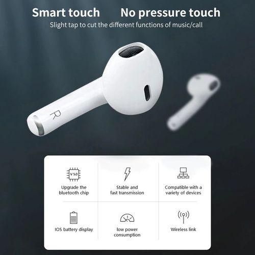 Pro 6 White Wireless Bluetooth Headphones Life Waterproof Headphones Earbuds