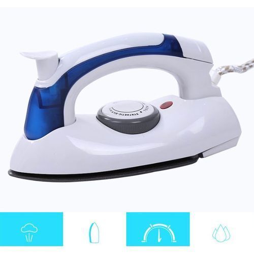 Foldable Steam Pressing Iron Portable Travelling-White