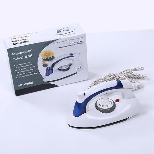 Foldable Steam Pressing Iron Portable Travelling-White