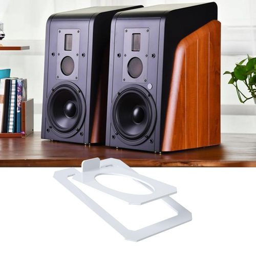 Desktop Speaker Stand Tilted Non Slip Studio Monitor White