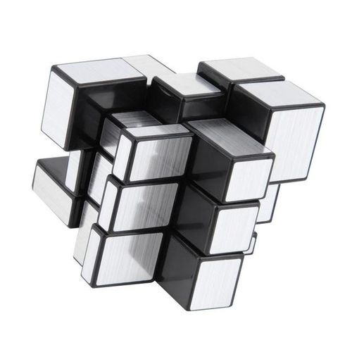 Magic Mirror Polished Cube 3x3 Gold Silver 333 Speed Hungarian 3 D Three Per Three Golden 8 Yr to 10 Years Old Boy Toy Gray Tone