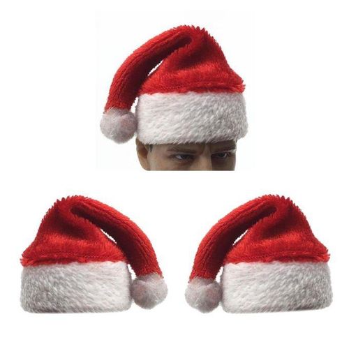 3pcs 1/6 Christmas Hat Santa Hat For  12'' Action Figure