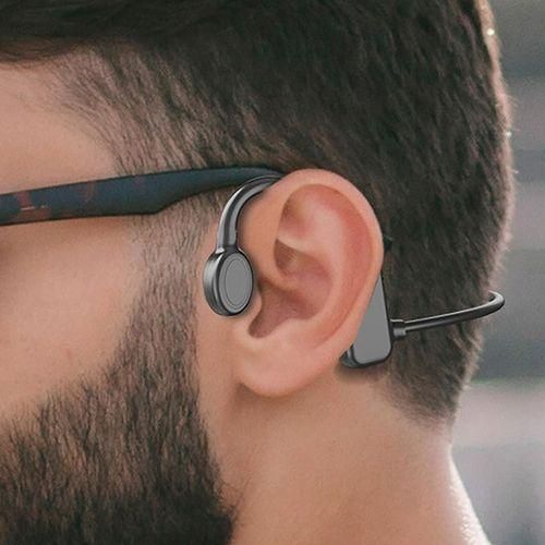 Open Ear Wireless Headphones Bluetooth  Headsets Black