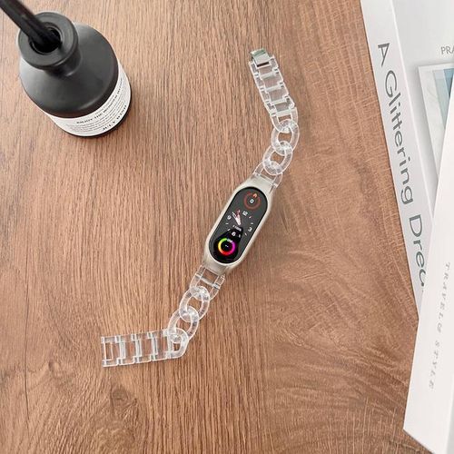 Mi Band 4 Bracelet For Mi Band 7/6/5/4 Wristband Smart Watchband Replacement For Women Men Metal Chain Accessory