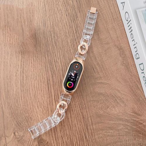 Mi Band 4 Bracelet For Mi Band 7/6/5/4 Wristband Smart Watchband Replacement For Women Men Metal Chain Accessory