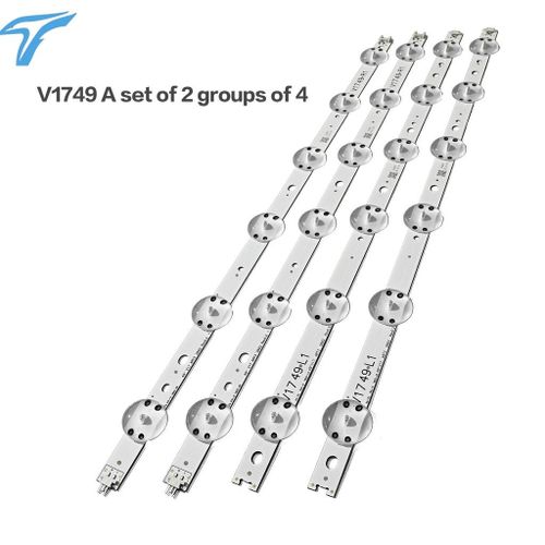 4PCS 49" 49 inch TV LED Strips Light bar V1749R1/V1749L1 For 49inch LG LC490DUE 6916 L-2862A/2862B/2863A/2863B LCD Backlights