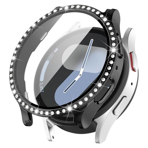 Glass+Diamond Case for Samsung Galaxy Watch 7 44mm 40mm Accessories Screen Protector Hard