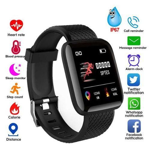 116plus smart watch heart rate and blood pressure monitor for men, women and children NO5115