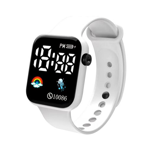 Electronic Watch Kids LED Digital Sports Watch-White