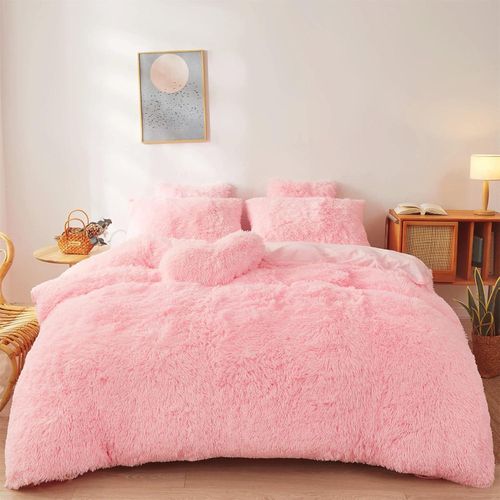 Queen Comforter Set - Plush Fluffy Bedding