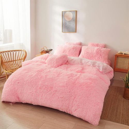 Queen Comforter Set - Plush Fluffy Bedding