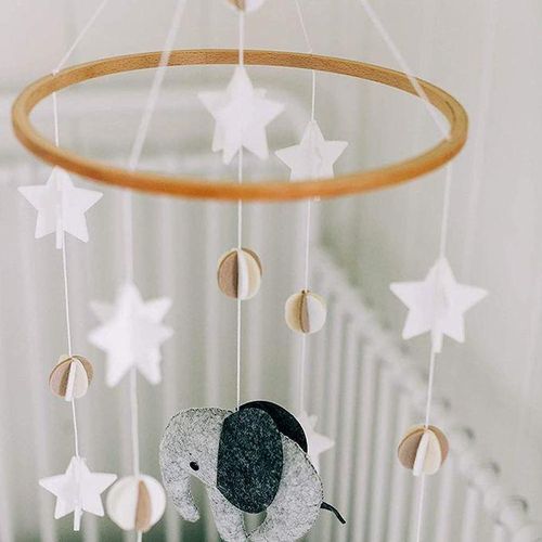 Baby Crib Mobile Bebe Baby Mobile On The Bed With Elephant Animal Wind-bell Nursery Decor Babies Shower Gift Bedding Baby Care