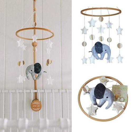 Baby Crib Mobile Bebe Baby Mobile On The Bed With Elephant Animal Wind-bell Nursery Decor Babies Shower Gift Bedding Baby Care