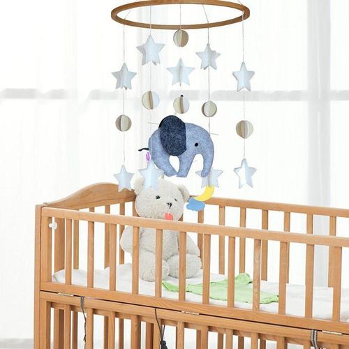 Baby Crib Mobile Bebe Baby Mobile On The Bed With Elephant Animal Wind-bell Nursery Decor Babies Shower Gift Bedding Baby Care