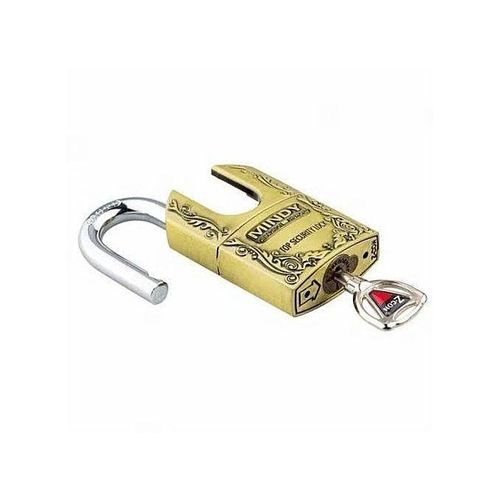 Mindy Secure Padlock-Made Of Steel - Golden.