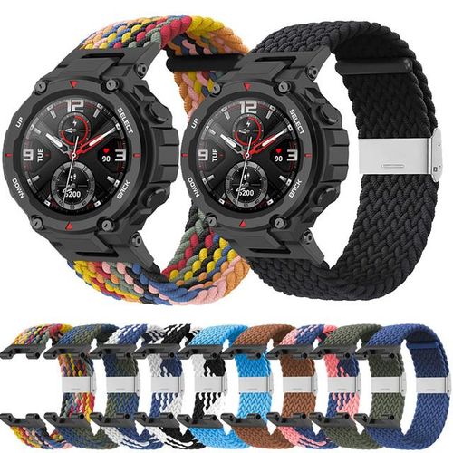 Elastic Nylon Strap For Amazfit T Rex Pro / T-Rex Woven Band Sport Bracelet Accessories Replacement