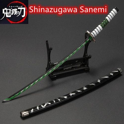 25cm Tanjirou Katana s Demon Slayer Anime Ghost Killer Cosplay Metal Prop Cosplay Props Collection Toy Home Decor