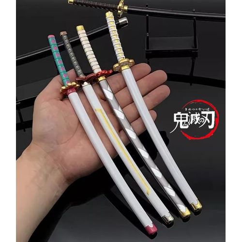 25cm Tanjirou Katana s Demon Slayer Anime Ghost Killer Cosplay Metal Prop Cosplay Props Collection Toy Home Decor