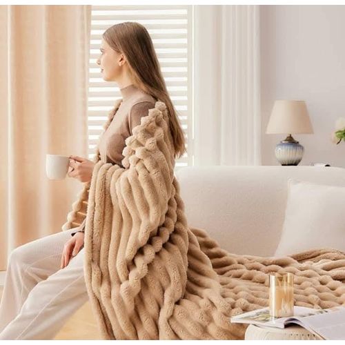 Soft Throw Blanket Cream
