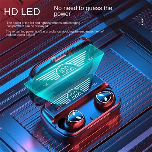 Wireless Bluetooth Headphones V5.3 Hifi 9D Bass In-Ear Earbuds