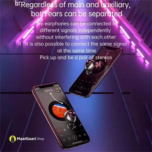 Wireless Bluetooth Headphones V5.3 Hifi 9D Bass In-Ear Earbuds