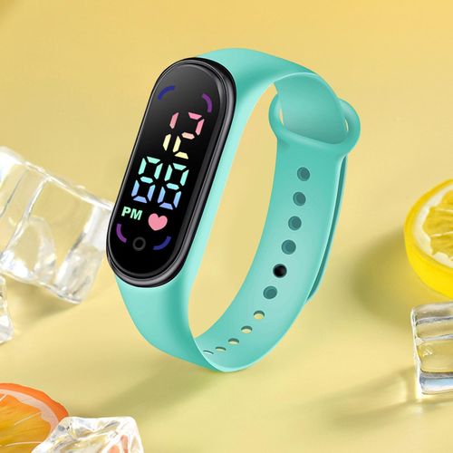 Student Children Electronic Watch Fashion-Mint Green