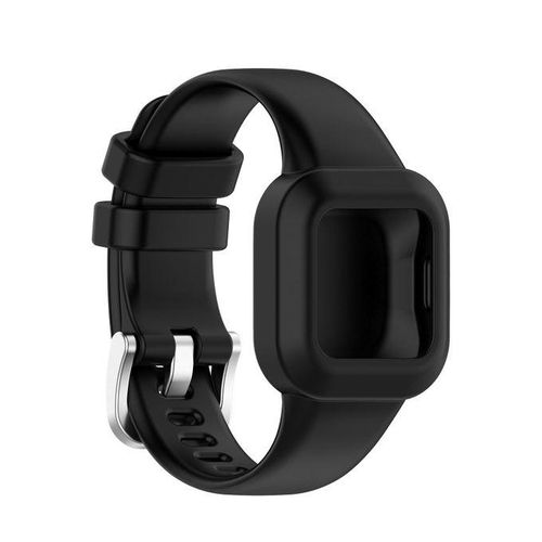 Portable Adjustable Soft Silicone Children Watch Band-Black