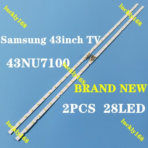 LED backlight strip(2) for Samsung 43NU7100 UE43NU7100 UN43NU7100 UA43NU7100G UE43NU7100U AOT_43_NU7100F UE43NU7120U UE43NU7170U BN96-45954A