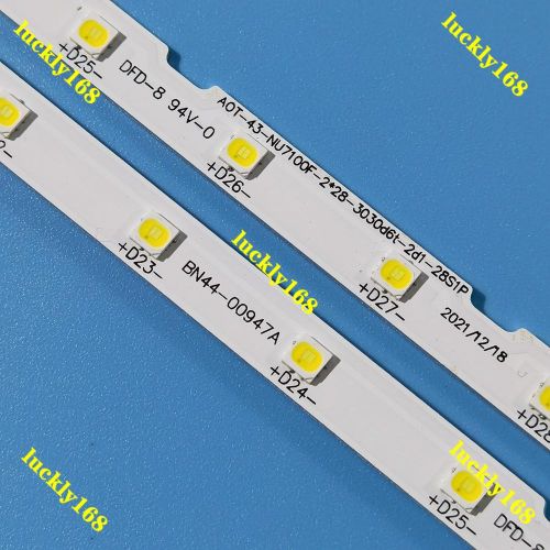 LED backlight strip(2) for Samsung 43NU7100 UE43NU7100 UN43NU7100 UA43NU7100G UE43NU7100U AOT_43_NU7100F UE43NU7120U UE43NU7170U BN96-45954A