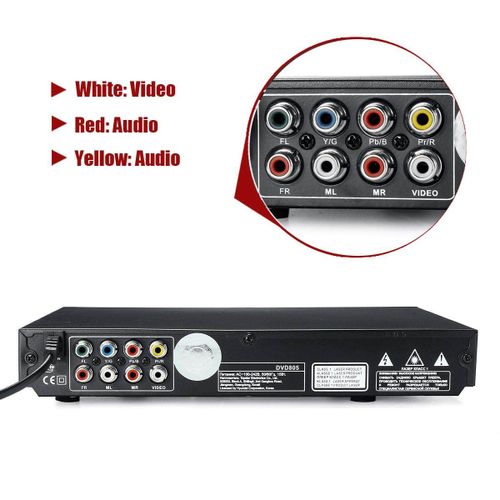 Multifunctional HD DVD Player VCD Mp3 Mp4 USB Film Home + Remote Control