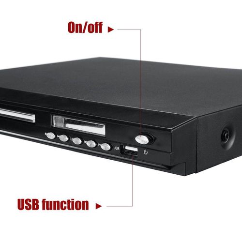 Multifunctional HD DVD Player VCD Mp3 Mp4 USB Film Home + Remote Control