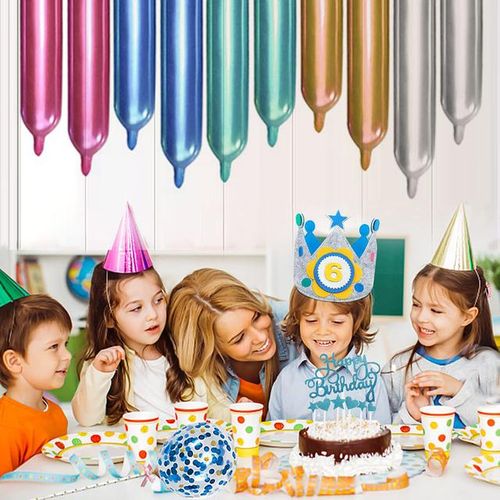 Children Day Handmade Birthday Party Hat Interchangeable Numbers Crown Adjustable Size for Girls Boys Birthday Party Decor