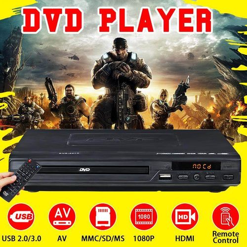 110V-240V 15W LCD DVD Player Compact Multi Region Video HDMI CD USB 3.0 + Remote