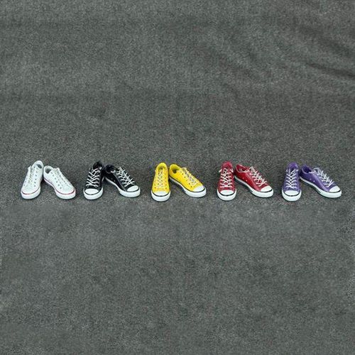 1/6 Ladies Canvas Shoes Flats Sneakers Fits 12