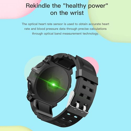 Full touch smart watch heart rate and blood pressure monitor smart clock push weather