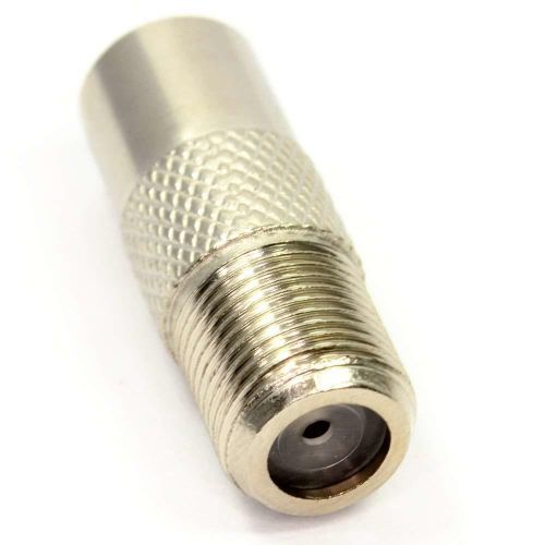 LANFY 2pcs Adaptor TV F To RF male Connector 9.5mm Aerial F Female RF Coax PAL Antenna Plug Converter/Multicolor