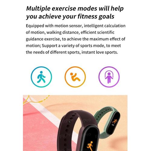 WOKAI Men BT Bluetooth SmartBand Sport Fit Healthy Monitor Android iOS Women Smart Bracelet Watch for xiaomi mi