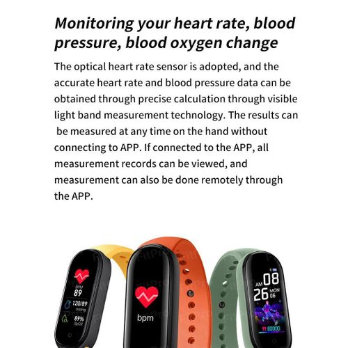 WOKAI Men BT Bluetooth SmartBand Sport Fit Healthy Monitor Android iOS Women Smart Bracelet Watch for xiaomi mi