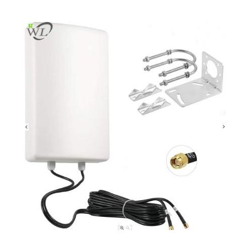 parabolic antenna 4G LTE Dual MIMO Antenna Booster 1700-2700mhz 2x24dBi outdoor antenna high gain for urban areas 15m ca