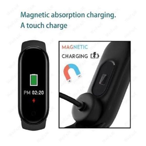 M6 Black Smart Bracelet Men Women Waterproof Bracelet for Ios Android