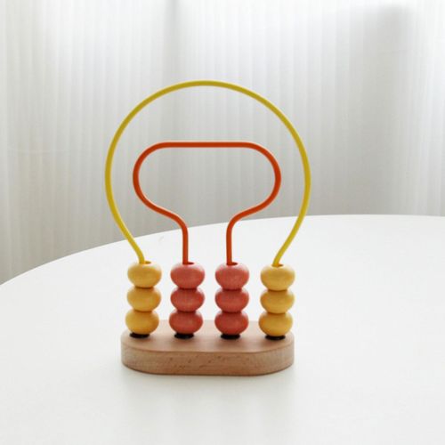 Wooden Roller Abacus Toy Math Calculation Frame Activity
