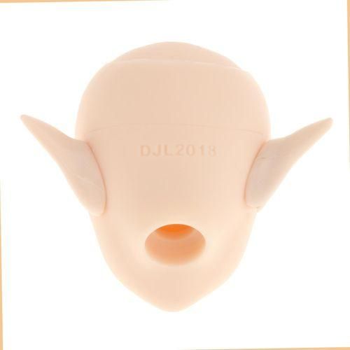 1:6 Scale Nude Doll Head Normal Skin DIY Female Elf Ears