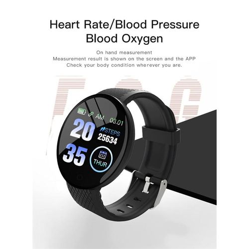 D18 1.44-inch sports smart watch round screen smart bracelet heart rate blood pressure sleep monitor