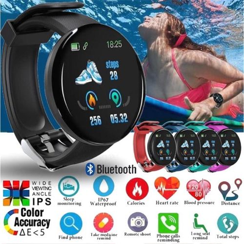 D18 1.44-inch sports smart watch round screen smart bracelet heart rate blood pressure sleep monitor