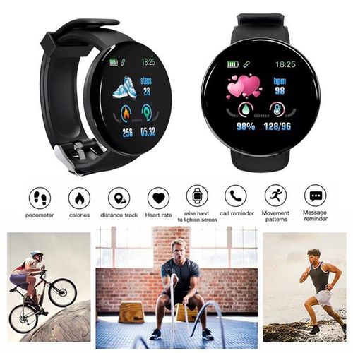 D18 1.44-inch sports smart watch round screen smart bracelet heart rate blood pressure sleep monitor
