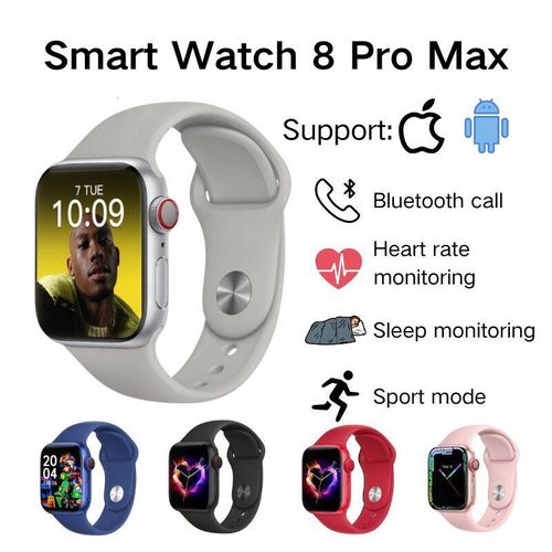 Smartwatch Smart Watch Full Screen Series 8 Pro Max Waterproof IP68 Level NFC Bluetooth Call Health Smart Watch