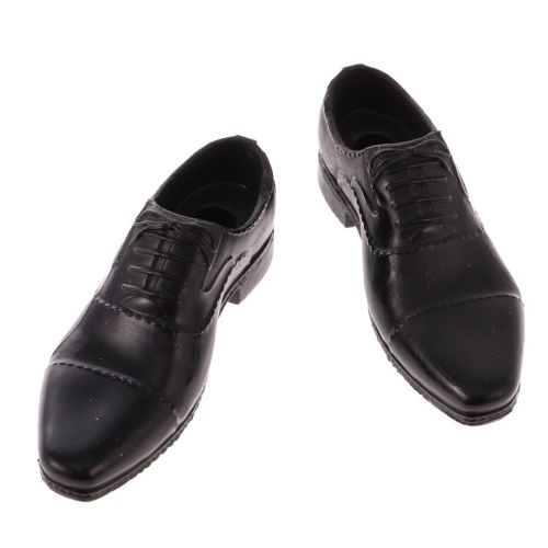 1/6 Scale Black Lace Men Shoes For 12" Male   DID Action
