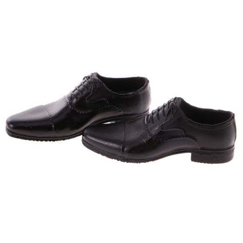 1/6 Scale Black Lace Men Shoes For 12